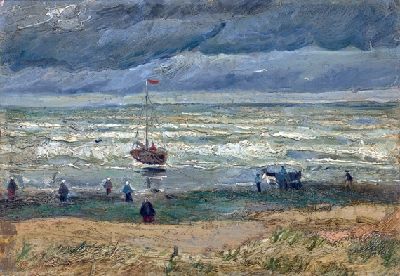 View Of The Sea At Scheveningen by Vincent Van Gogh, oil painting reproduction on canvas View Of The Sea At Scheveningen