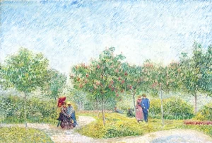 Garden In Montmarte With Lovers 1887