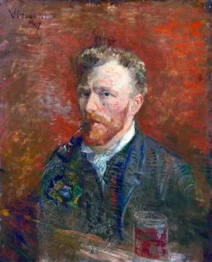Self-Portrait With Glass