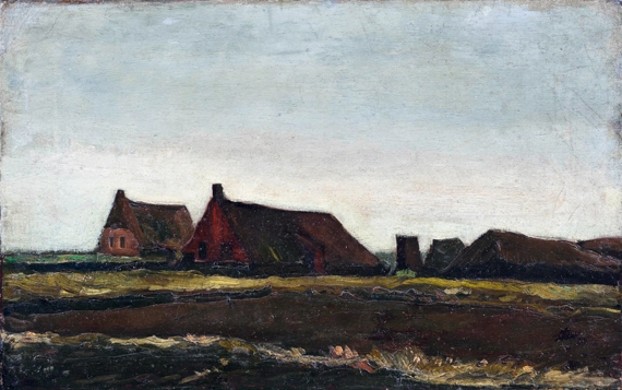 Cottages by Vincent Van Gogh, oil painting reproduction on canvas Cottages
