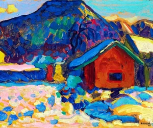 Winterstudie Mit Berg