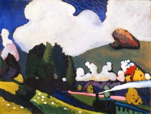 Landscape Near Murnau With Locomotive