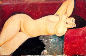 Lying nude with Joined Hands 1917