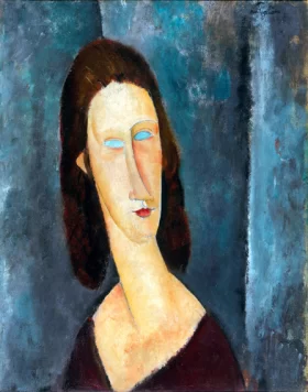 Blue Eyes (Portrait of Madame Jeanne Hébuterne) 1917