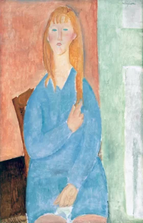 Jeune Fille En Bleu 1919