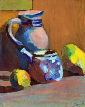 Nature morte au pot bleu