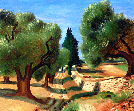 Road Among the Olive Tree