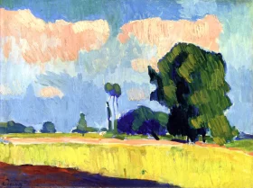 Landscape near chatou, 1899