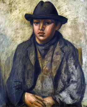 Landscape at Newfields, New Hampshire 1909 Jeune homme au chapeau melon