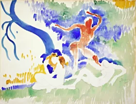 Yonkers from the Palisades 1916 Bacchic Dance