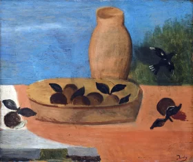 Looking Into Beryl Pool 1912 Nature morte aux fruits