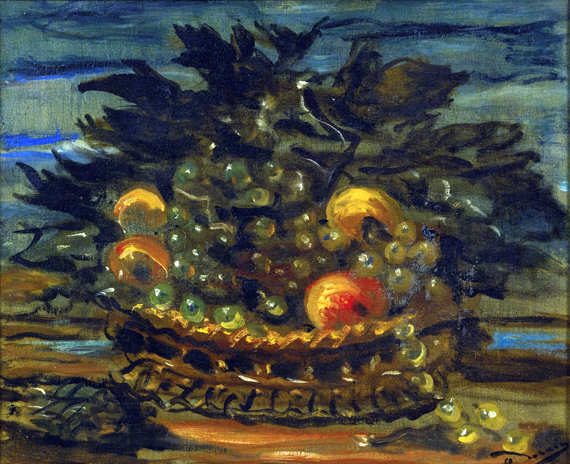Corbeille de fruits by André Derain, oil painting reproduction on canvas Corbeille de fruits