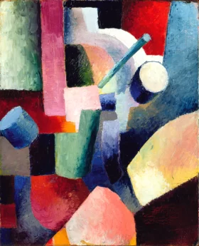 Colored Composition Of Forms, 1914