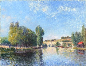 Head Of A Woman 1885 The Loing at Moret 1883