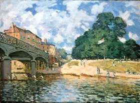 Head Of A Prostitute 1885 Bridge at Hampton Court, 1874
