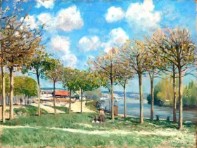 Beach At Scheveningen, 1882 The Seine at Bougival 1876