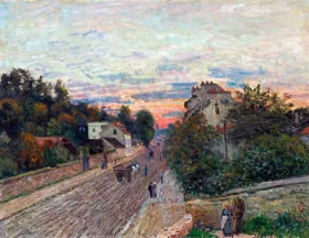 Coucher de Soleil, La Route de Versailles à Chavilles