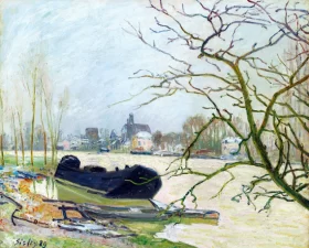 La Crue Du Loing à Moret