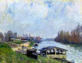 Le Lavoir de Billancourt, 1879