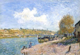Laundresses at the River Bank 1884