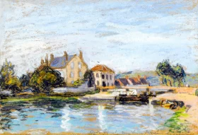 Maisons au Bord de L'écluse de La Gazonne