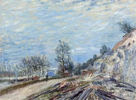 Sur La Route de Moret 1882