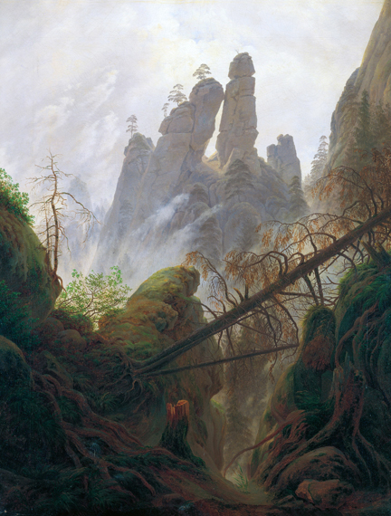 Rocky Landscape in the Elbe Sandstone Mountains 1822