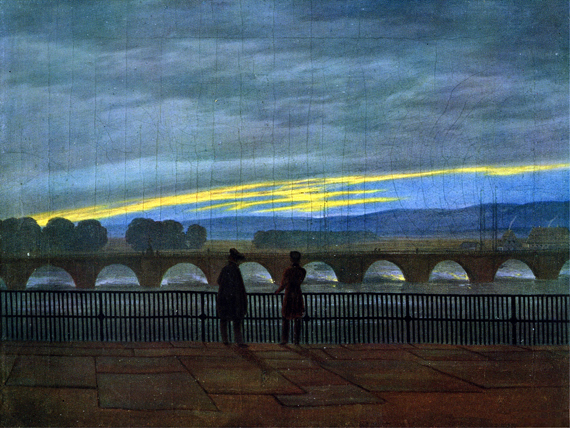August Bridge in Dresden 1820 by Caspar David Friedrich, oil painting reproduction on canvas August Bridge in Dresden 1820
