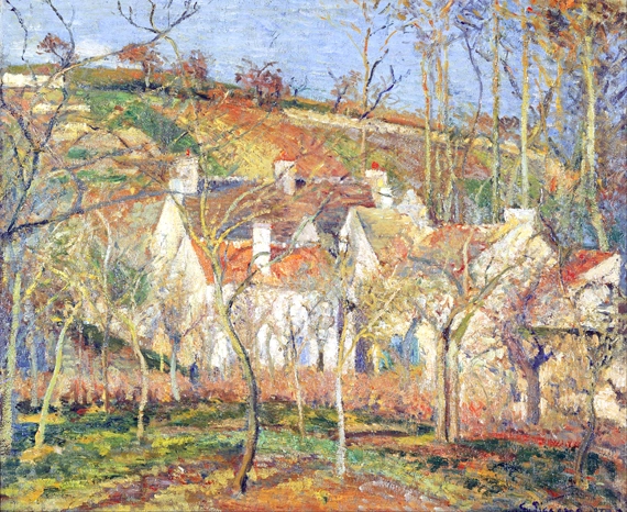 Red Roofs, Corner of a Village, Winter 1877