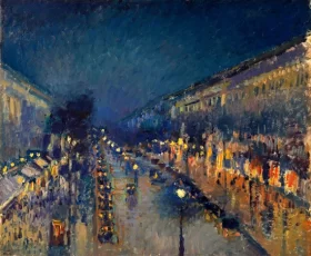 Boulevard Montmartre at Night 1897