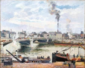 The Great Bridge, Rouen 1896