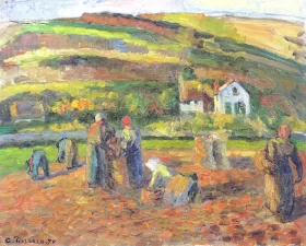 La RéColte des Pommes de Terre, Pontoise 1874