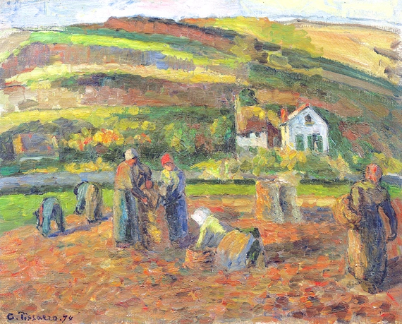 La RéColte des Pommes de Terre, Pontoise 1874