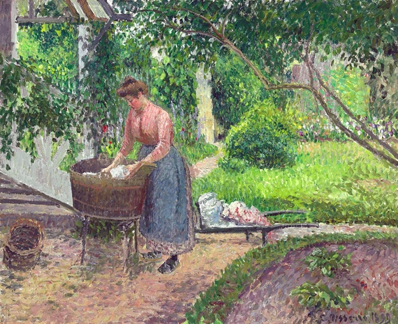 Laveuse Dans Le Jardin D'Eragny 1899