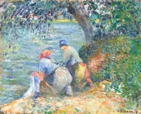 Laveuses au Bord de L'Eau, Pontoise 1878
