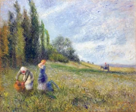 Paysannes Dans Les Champs, Pontoise 1880