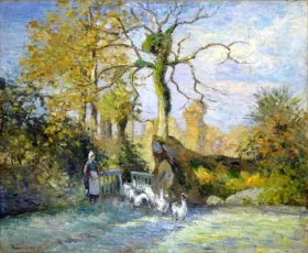 The Goose Girl at Montfoucault (White Frost) 1875