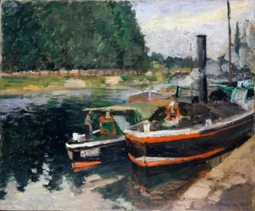 Barges at Pontoise 1876