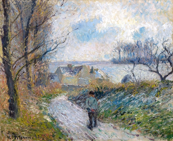 Snow Effect in Osny, Christmas Farm 1882 by Camille Pissarro, oil painting reproduction on canvas Snow Effect in Osny, Christmas Farm 1882