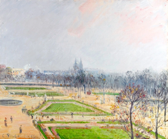 Le Jardin des Tuileries, Brume 1900