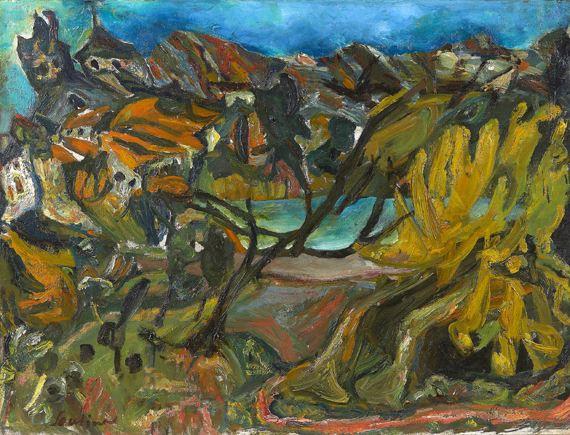 Les figuiers by Chaïm Soutine, oil painting reproduction on canvas Les figuiers