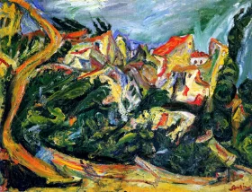 Céret, paysage aux cypres 1922