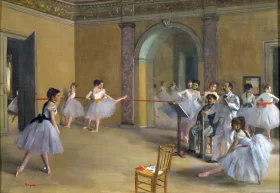 Landscape near Barbizon Ballet Studio at the Opera in Rue Le Peletier 1872