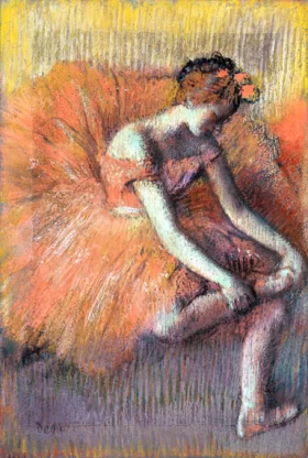 Danseuse Rajustant Sa Sandale 1896