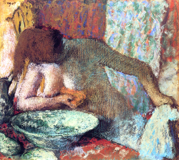 Woman at her Toilette 1897 by Edgar Degas, oil painting reproduction on canvas Woman at her Toilette 1897