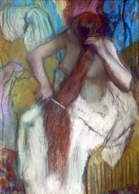 Woman Combing her Hair