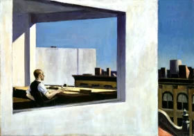 Portrait of Mme Zborowska 1918 Office in a Small City