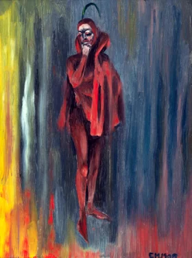 Portrait of a Girl 1917 Satan in Red 1900