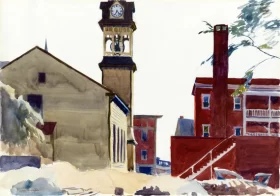 Portrait of young Girl in Blue Blouse 1910 Bell Tower