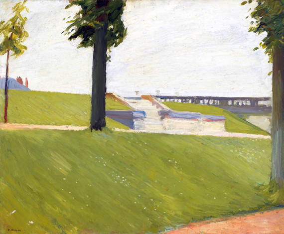 Le Parc De Saint-Cloud 1907 by Edward Hopper, oil painting reproduction on canvas Le Parc De Saint-Cloud 1907